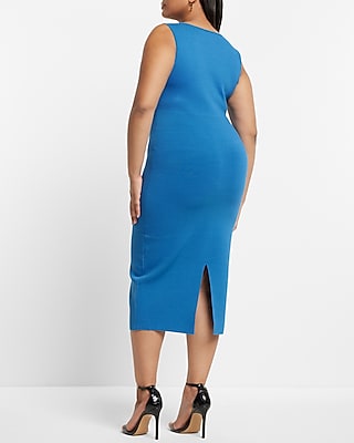 Body Contour Corset Midi Sweater Dress