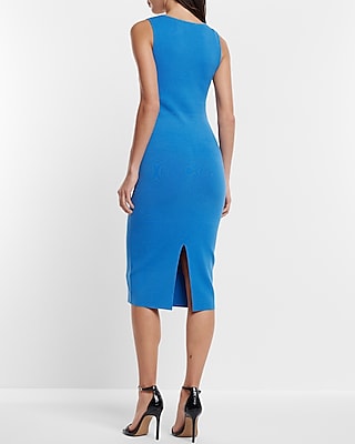 Body Contour Corset Midi Sweater Dress