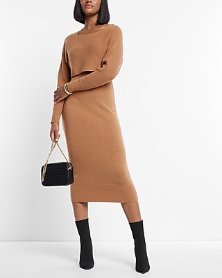 sweater dress knit pattern Free Bernat Slouchy Sweater Dress Knitting Pattern