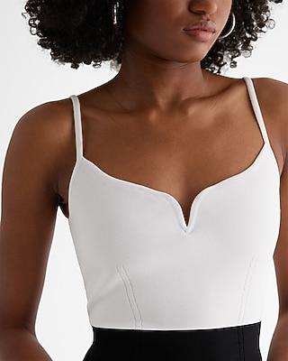 Body Contour Color Block V-Wire Sleeveless Midi Sweater Dress