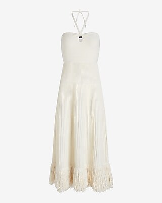 knee length ruffle dress Floral Diamond Ruffle Dress main image 1