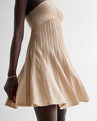 metallic ribbed sweater dress Jason Wu Collection Twisted Off-The-Shoulder Metallic Rib Midi Sweater Dress