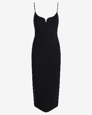 Body Contour V-Wire Sleeveless Midi Dress