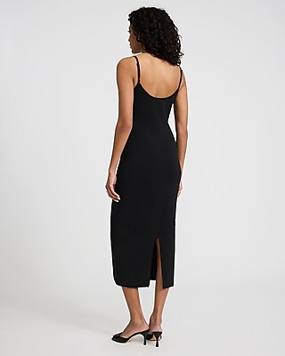 Body Contour V-Wire Sleeveless Midi Dress