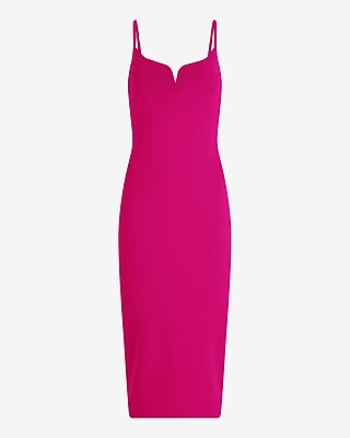 Body Contour V-Wire Sleeveless Midi Dress