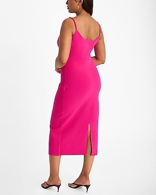 Body Contour V-Wire Sleeveless Midi Dress