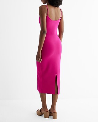 Body Contour V-Wire Sleeveless Midi Dress