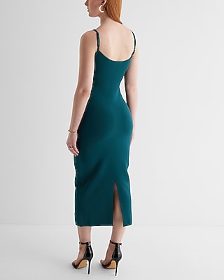 Body Contour V-Wire Sleeveless Midi Dress - image 3