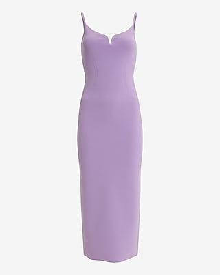 Body Contour V-Wire Sleeveless Midi Dress