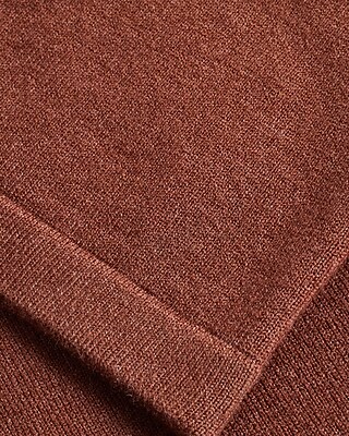 V-Neck Cap Sleeve Tie Waist Midi Sweater Dress