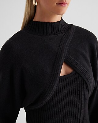 Ribbed Two Piece Sweater Midi Dress - image 2