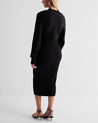 Ribbed Two Piece Sweater Midi Dress - image 3
