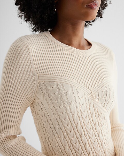 Ex - Long Slv Surplice Skirt Sweater Midi - 9418529 Ex - Long Slv Surplice Skirt Sweater Midi - 9418529