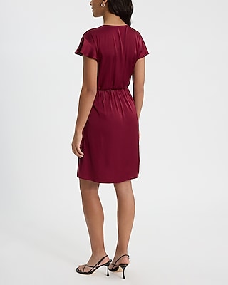 Twist Waist Fit and Flare Mini Dress