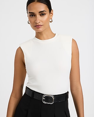 Color Block Crew Neck Belted Midi Dress