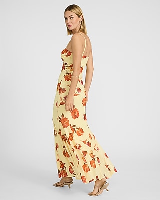 Floral Mesh Sweetheart Maxi Dress - image 3