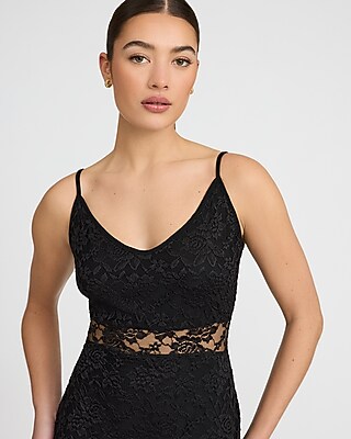 Lace V-Neck Sleeveless Midi Dress - image 2