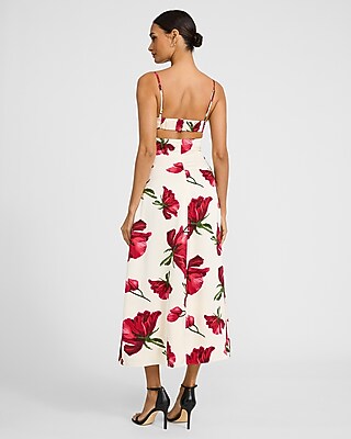 Floral Lace Bustier Maxi Dress - image 3