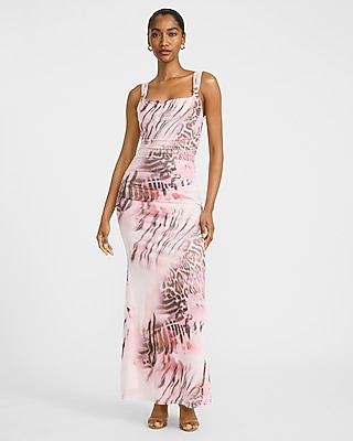 floral embroidered dobby mesh flutter sleeve maxi dress Taylor Flutter Sleeve Satin Floral Maxi Dress – Cuffs