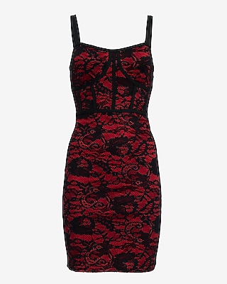 Lace Scoop Neck Sleeveless Corset Mini Dress - image 5