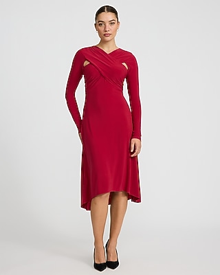 fit and flare knee length dress Rosamund Below the Knee Fit & Flare Dress Fit and Flare