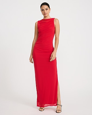 long red casual dress Sleeveless Denim Dress