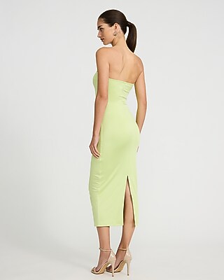 Jersey Knit Strapless Midi Tube Dress - thumbnail 4