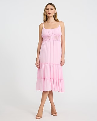 midi dress pick up The Effortless Tie Midi Dress in Blush M