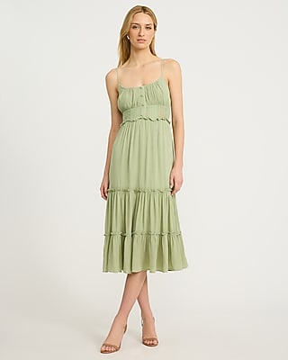 slim fit dress slacks ELLIATT Rose Strapless Mini Dress In Green – Shop at the Mix main image 1