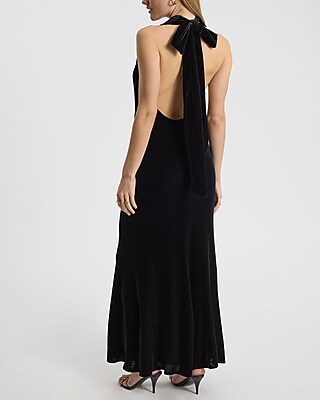contrast halter dress zw collection Floral Midi A Line Halter Dress