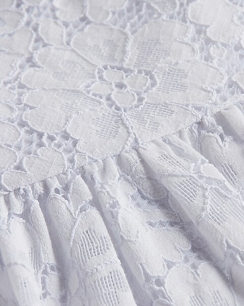 Pure Cotton Lace Trim Midi Waisted Dress Per Una M&S #sponsored ,  #affiliate, #Lace, #Trim, #Pure, #Cotton, #Dress