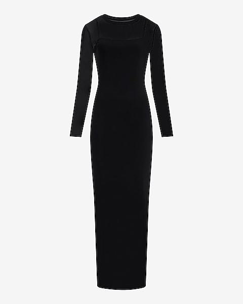 black long sleeve maxi dresses Love You So Dress Exude elegance Brooklyn Long Sleeve Maxi Dress