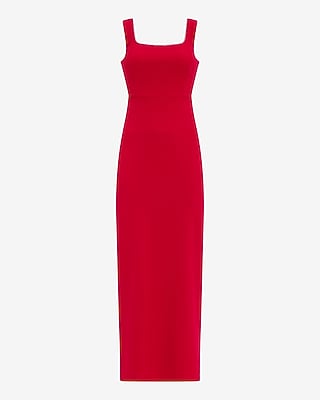 Embellished Square Neck Sleeveless Maxi Dress