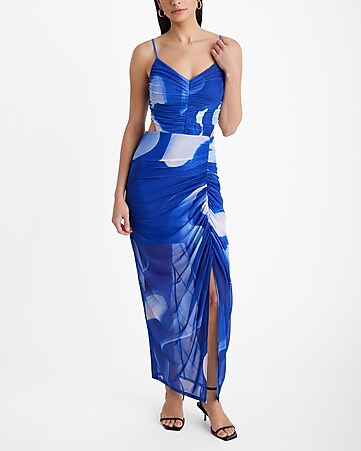 Beverley Baby Blue Mesh Maxi Dress – Beginning Boutique US