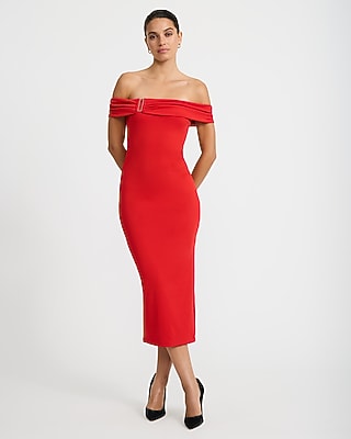 express red dress Wishlist Break My Heart Plunge Halter Flare - Size L Designed in a timeless Valentine's Day Dresses - Express