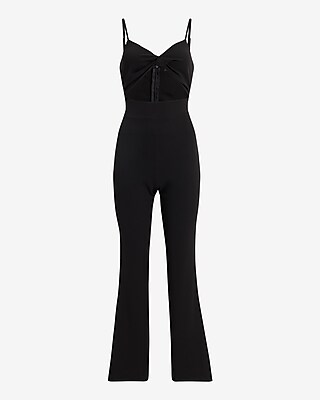 Sweetheart Sleeveless Cutout Straight Leg Jumpsuit