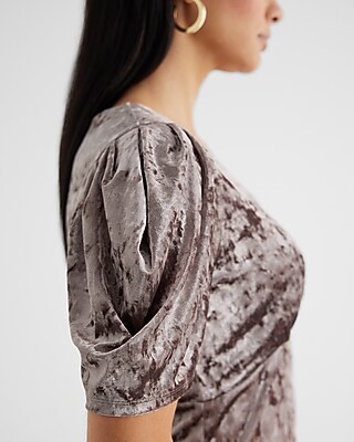 knee length dresses for ladies Midi Signature Velvet Dress main image 0