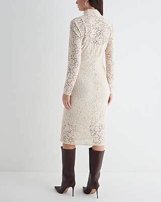 what to wear under lace see-through dress Lace Sheer Maxi Dress – Cotton Candy LA main image 0