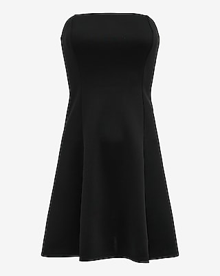 Scuba Strapless Mini Fit and Flare Dress - image 4