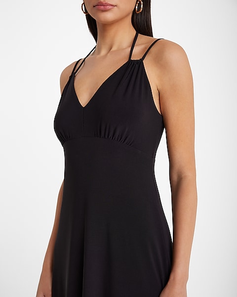 Women's V-neck halter strap dress Women's V-neck halter strap dress