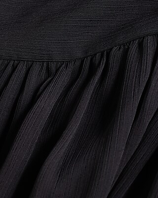 V-Neck Long Sleeve Twist Front Maxi Dress