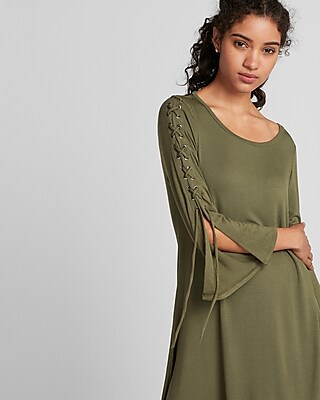 trapeze dress with sleeves