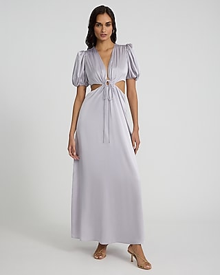 Crew Neck Sleeveless Tie Open Back Maxi Sweater Dress