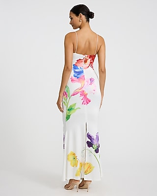 maxi wrap dresses for women Flare Sleeves Maxi Wrap Dress