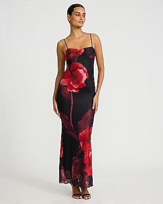sexy clothes for size 14 Floral Print Sexy Asymmetrical Dress for Valentine's main image 0