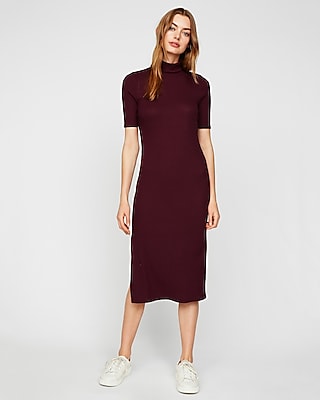 express ribbed midi dress