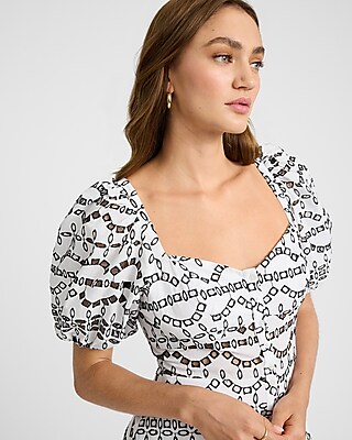 Eyelet Puff Sleeve Button Front Tiered Maxi Dress