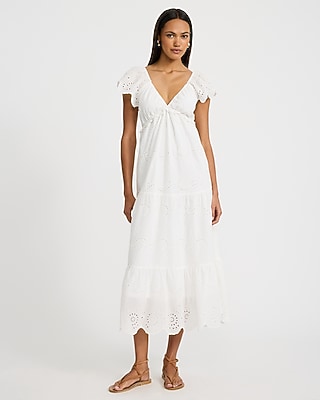 Women's White Fit & Flare Dresses | Express