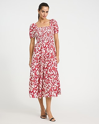 open lace back dress Linen & Cotton Blend Red Midi Wrap Dress - All Dresses