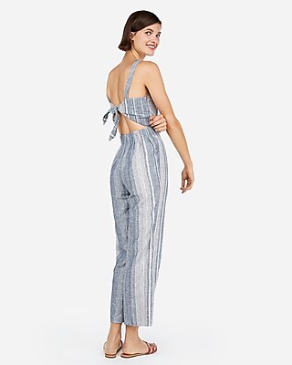 express jumpsuit striped
